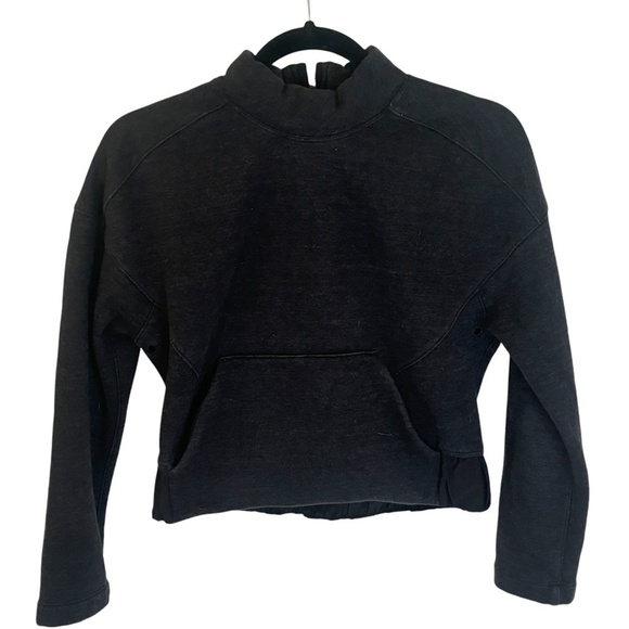 Lululemon Black cropped Reversible Hoodie SZ 4 - Picture 8 of 8